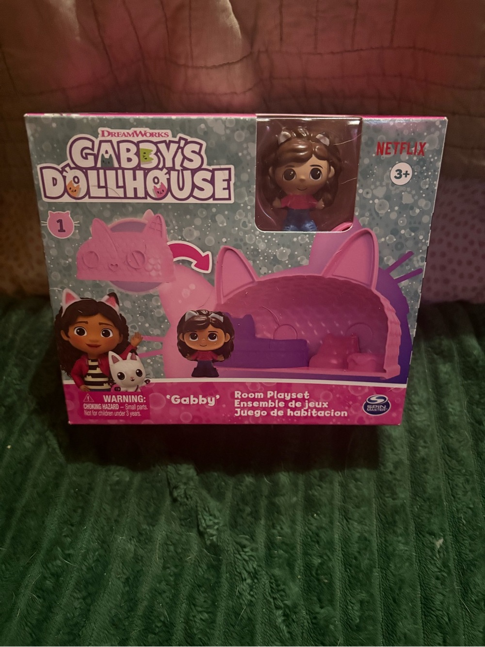 DreamWorks Gabby's Dollhouse Gabby Pink and Purple Room Playset